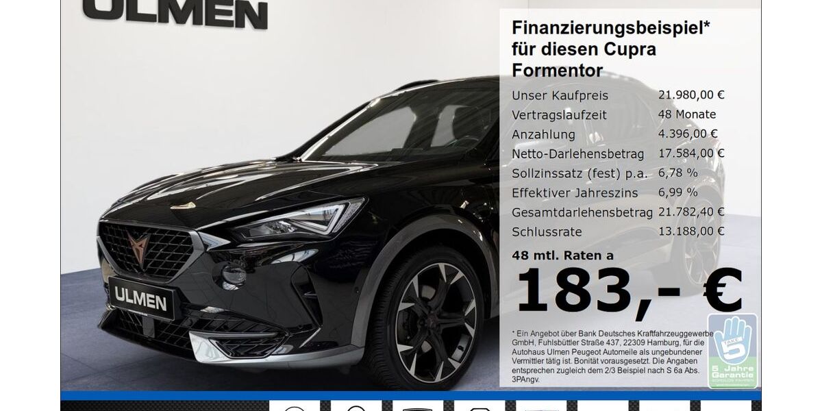 Cupra Formentor 71.809 km 20.650 &euro; Düsseldorf 40233