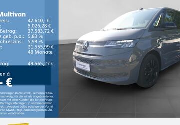 VW T7 Multivan 44.513 km 41.920 &euro; Bochum 44892